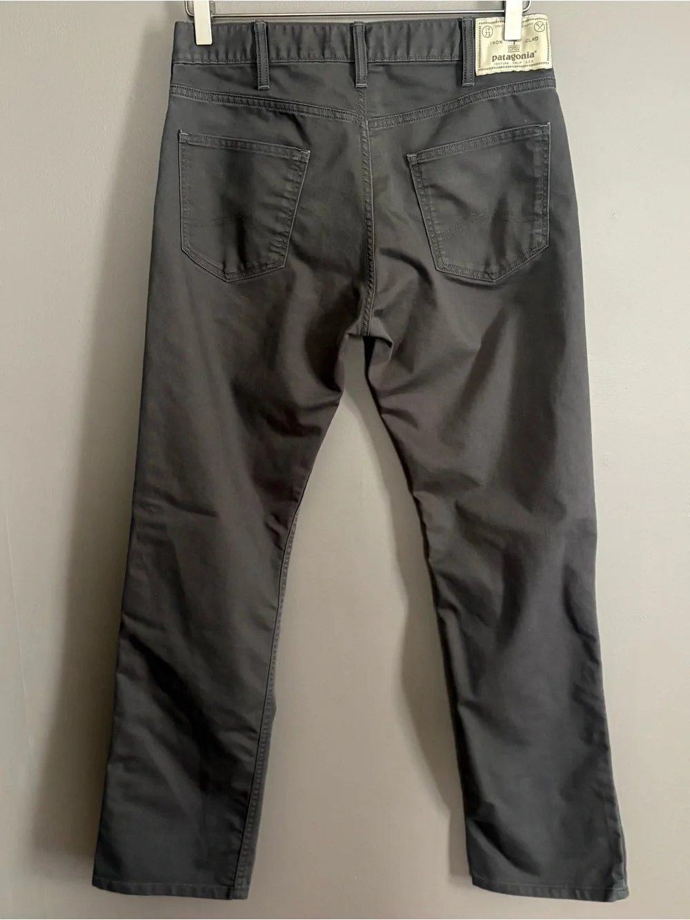 Patagonia Men's Dark Gray Straight-Fit Pants Size 30x30